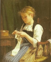 Strickendes Maedchen.JPG